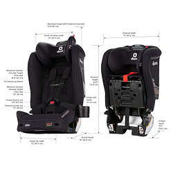 Diono Radian 3R SafePlus, All-in-One Convertible Car Seat, Rear and Forward Facing, SafePlus Engineering, Black Jet