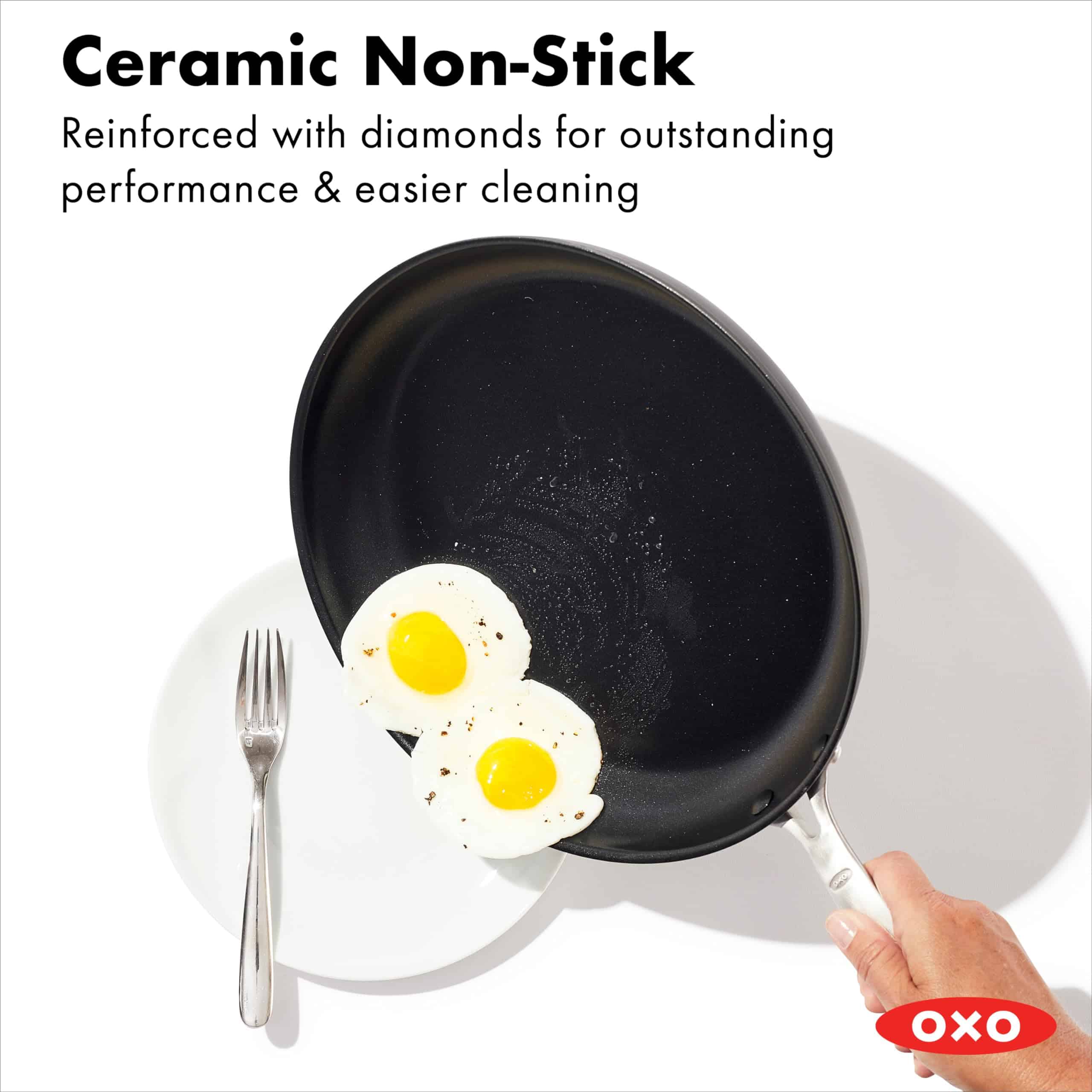 OXO Good Grips Pro Frying Pan Skillet, 12 Inch, Black