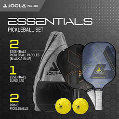 JOOLA Essentials Pickleball Paddles with Reinforced Fiberglass Surface and Honeycomb Polypropylene Core