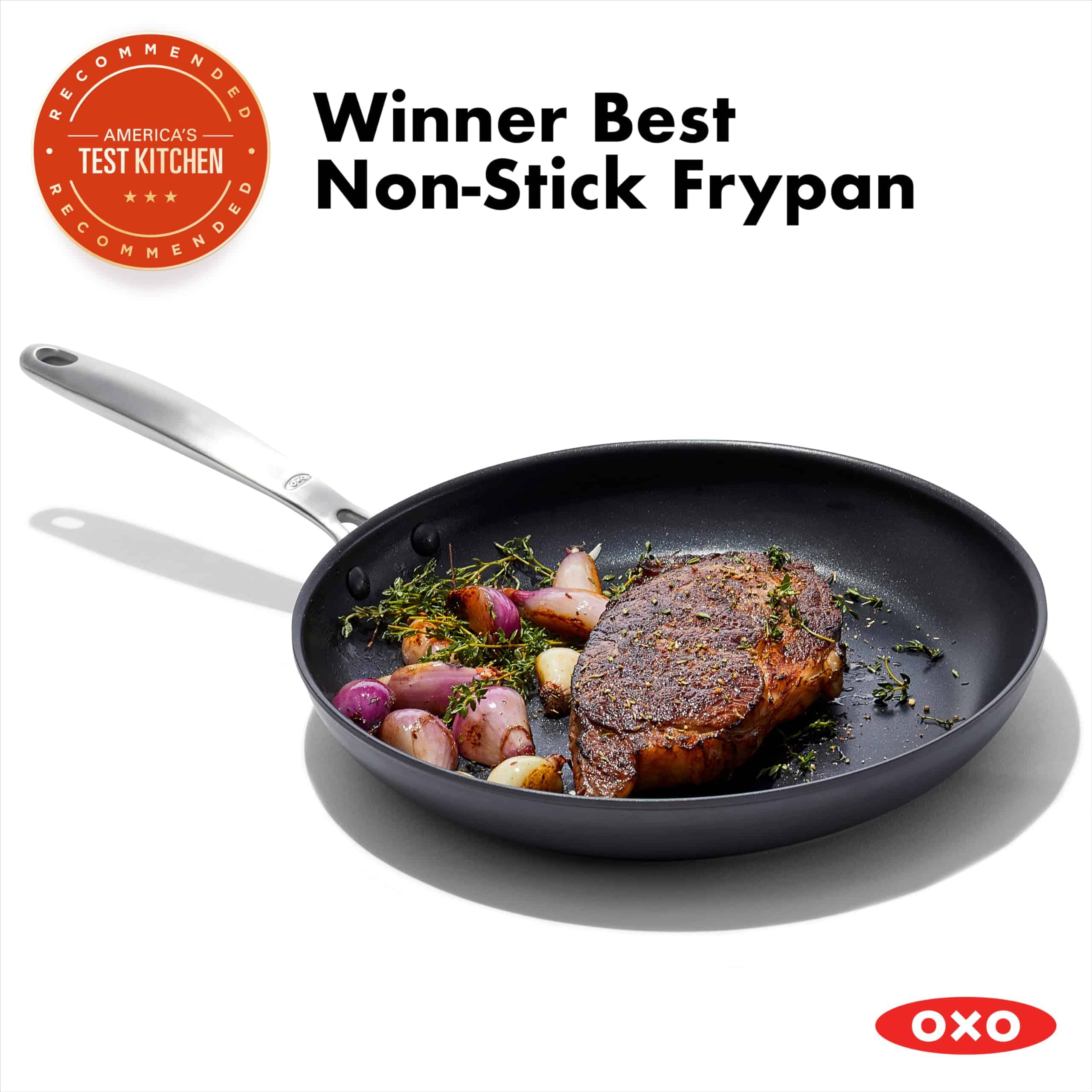 OXO Good Grips Pro Frying Pan Skillet, 12 Inch, Black