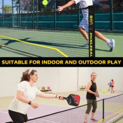 A11N Portable Pickleball Net System, Designed for All Weather Conditions with Steady Metal Frame and Strong PE Net