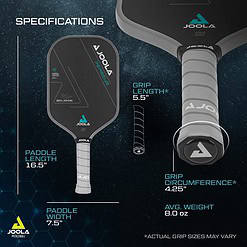 JOOLA Ben Johns Perseus Pickleball Paddle with Charged Surface Technology for Increased Power & Feel