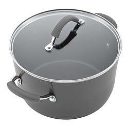 Rachael Ray - 16802 Rachael Ray Cucina Nonstick Cookware Pots and Pans Set, 12 Piece, Sea Salt Gray