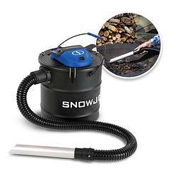 Snow Joe ASHJ201 4.8-Gallon 4-Amp Ash Vacuum w/Metal Storage Tank, Hose, Filters, Cord Organizer