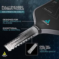 JOOLA Ben Johns Perseus Pickleball Paddle with Charged Surface Technology for Increased Power & Feel