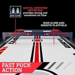 ESPN Air Powered Hockey Table with Overhead Electronic Scorer, 60