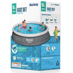 Bestway 15' Round Inflatable Above Ground Pool