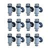 Intex Above Ground Plunger Valves with Gaskets & Nuts Replacement Part (12 Pack)