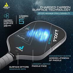 JOOLA Ben Johns Perseus Pickleball Paddle with Charged Surface Technology for Increased Power & Feel