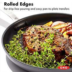 OXO Good Grips Pro Frying Pan Skillet, 12 Inch, Black
