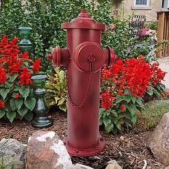 Design Toscano Vintage Metal Fire Hydrant Statue Large
