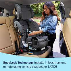 Graco Turn2Me 3-in-1 Rotating Convertible Car Seat, Rear to Forward Facing & Highback Booster, Easy Installation, Brighton