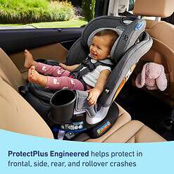 Graco Turn2Me 3-in-1 Rotating Convertible Car Seat, Rear to Forward Facing & Highback Booster, Easy Installation, Brighton