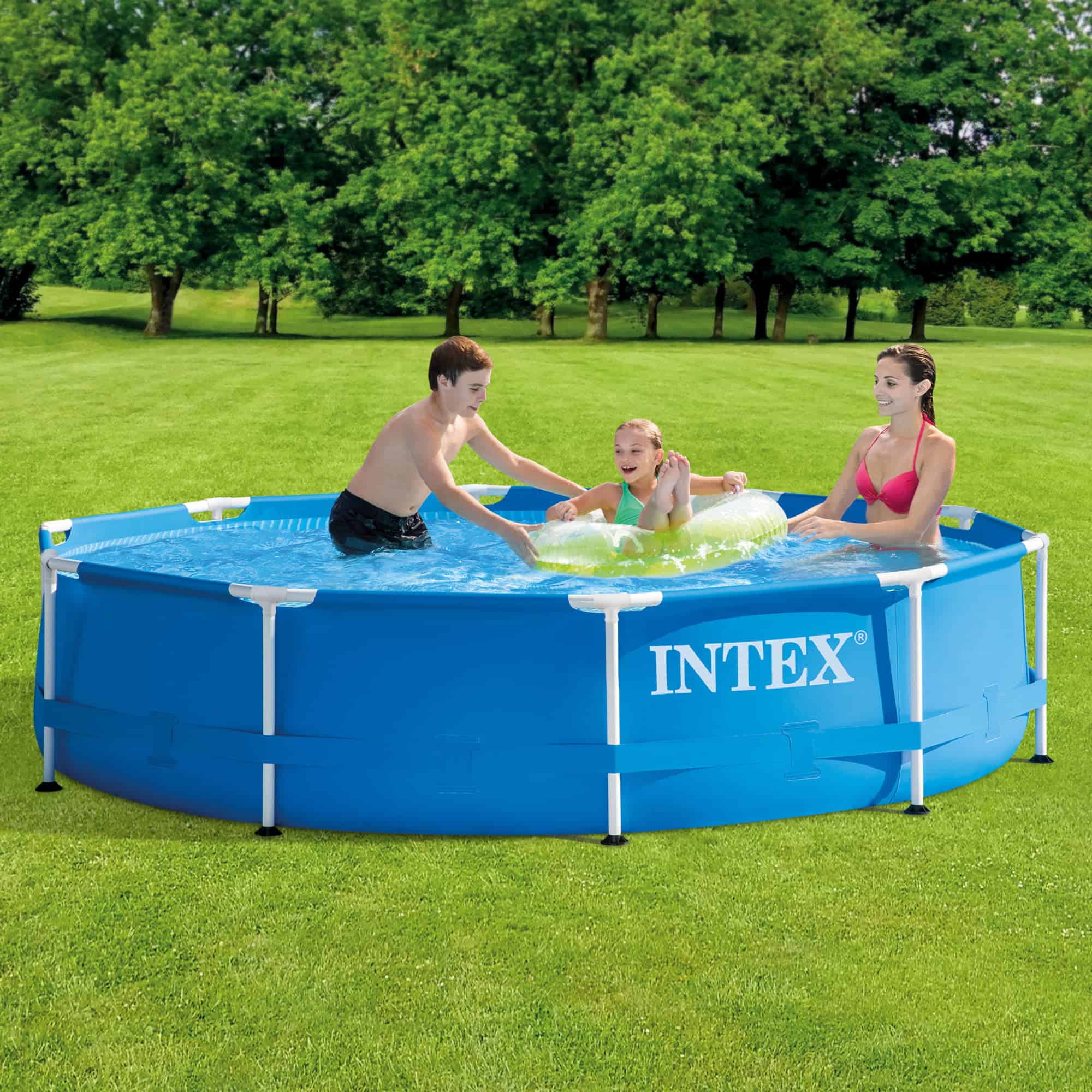 Intex Pool Kit w/ Intex 10 x 2.5-Ft Pool Set w/ Filter Pump w/ 10-Ft Pool Cover