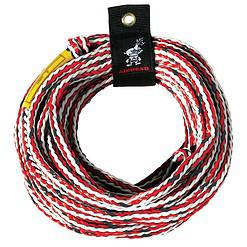 Airhead Rebel 54 In. 1 Person Durable Red Towable Tube Kit with Rope and 12V Pump
