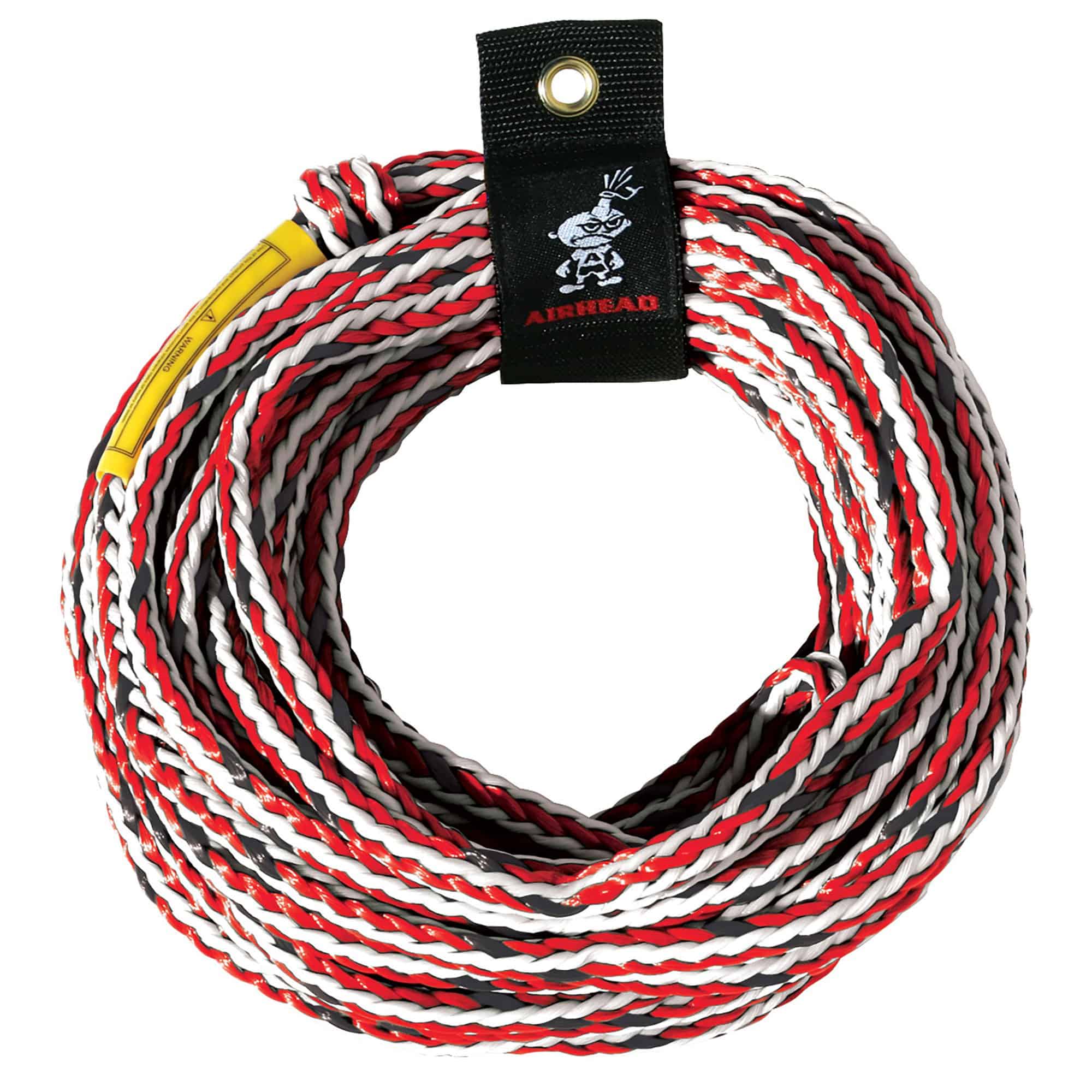 Airhead Rebel 54 In. 1 Person Durable Red Towable Tube Kit with Rope and 12V Pump
