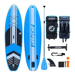 AKSPORT 10'6"x32"x6" Inflatable All Around Stand Up Paddle Board Kit, Blue