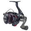 Quantum Smoke Spinning Fishing Reel, Size 30 Reel, Changeable Right- or Left-Hand Retrieve, Continuous Anti-Reverse Clutch with NiTi Indestructible Bail, SCR Alloy Frame, 6.0:1 Gear Ratio, Black