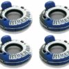 Intex River Run Inflatable Floating Tube Water Raft for Lake River Pool (4 Pack)