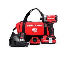 CRAFTSMAN CMCF820D2 V20 20-volt Max Variable Speed Brushless Cordless Impact Driver (2-Batteries Included)