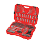 CRAFTSMAN CMMT12034 189-Piece Standard (SAE) and Metric Combination Polished Chrome Mechanics Tool Set (1/4-in; 3/8-in)