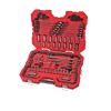 CRAFTSMAN CMMT12035 150-Piece Standard (SAE) and Metric Combination Gunmetal Chrome Mechanics Tool Set (1/4-in; 3/8-in)