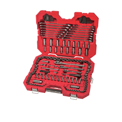 CRAFTSMAN CMMT12035 150-Piece Standard (SAE) and Metric Combination Gunmetal Chrome Mechanics Tool Set (1/4-in; 3/8-in)