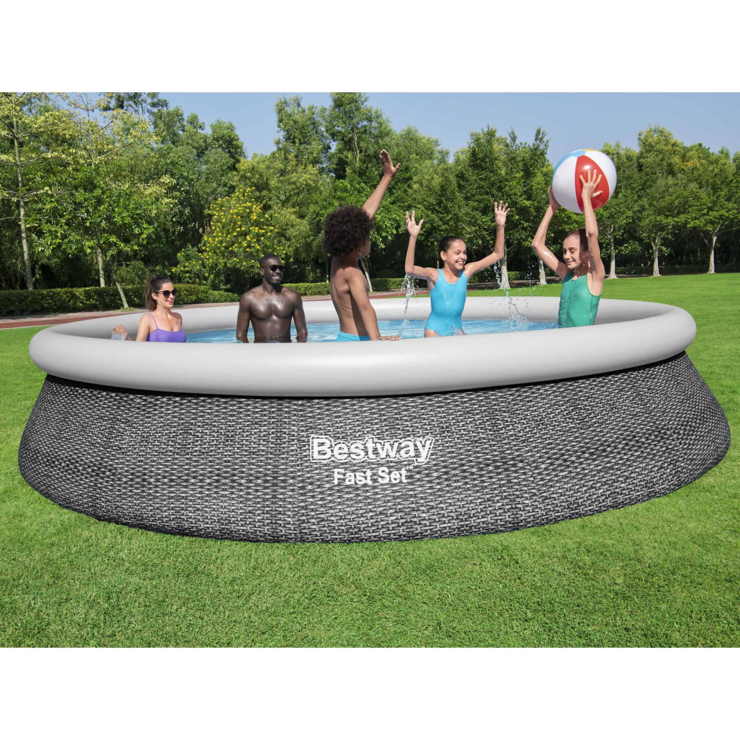 Bestway 15' Round Inflatable Above Ground Pool