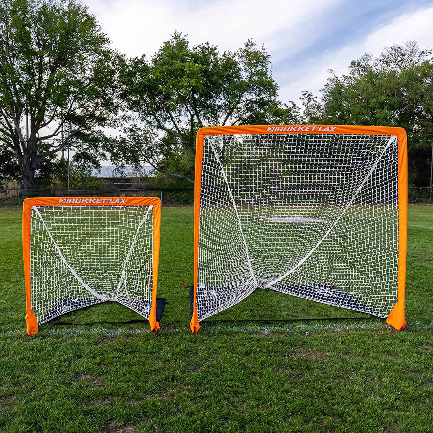Rukket Sports SPDR Steel Portable Lacrosse Goal, Ultra Strong Pop up Lax Net (6ft x 6ft)