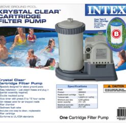Intex 2500 GPH Swimming Pool Filter Pump + Replacement Filter Cartridge (3 Pack)