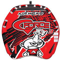 AIRHEAD AHGF-3 G-Force 3 Triple Rider Inflatable Towable Lake Performance Tube