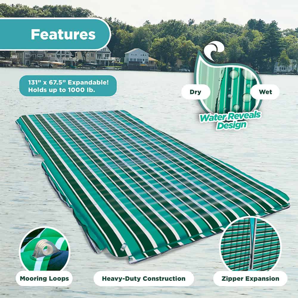 Aqua Leisure 11 Foot Inflatable and Supersized Floating Party Platform