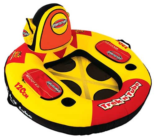 Sportsstuff Trek N Tube Inflatable Water Tube with Cooler, Cup holder, & Pockets