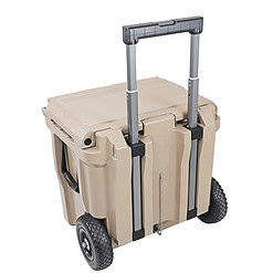 Xspec 45 Quart Towable Roto Molded Ice Chest Outdoor Camping Cooler with