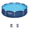 Bestway Steel Pro 10' x 30" Above Ground Swimming Pool Set with Filter Pump
