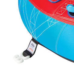 Connelly Cruzer 3 Person Soft Top Inflatable Towable Inner Tube, Blue & Red