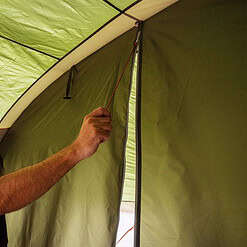 Ozark Trail Hazel Creek 18-Person Cabin Tent, with 3 Covered Entrances
