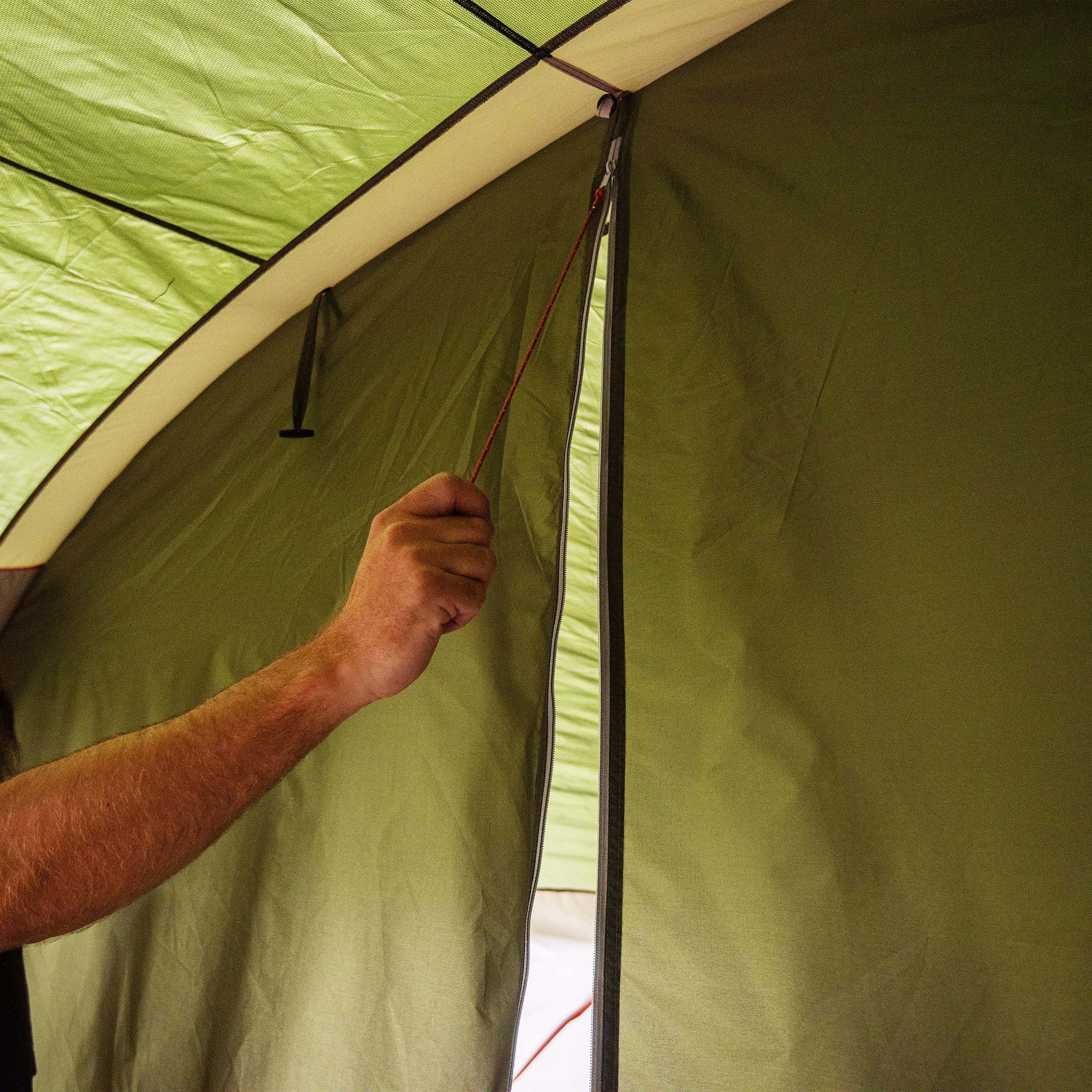 Ozark Trail Hazel Creek 18-Person Cabin Tent, with 3 Covered Entrances