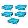 Intex Mini Frame Kiddie 4ft x 4ft x 12in Beginner Frame Swimming Pool (5 Pack)