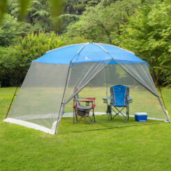 Alpha Camp 13' x 9' Screen House Canopy Sun Shade with One Room, Blue
