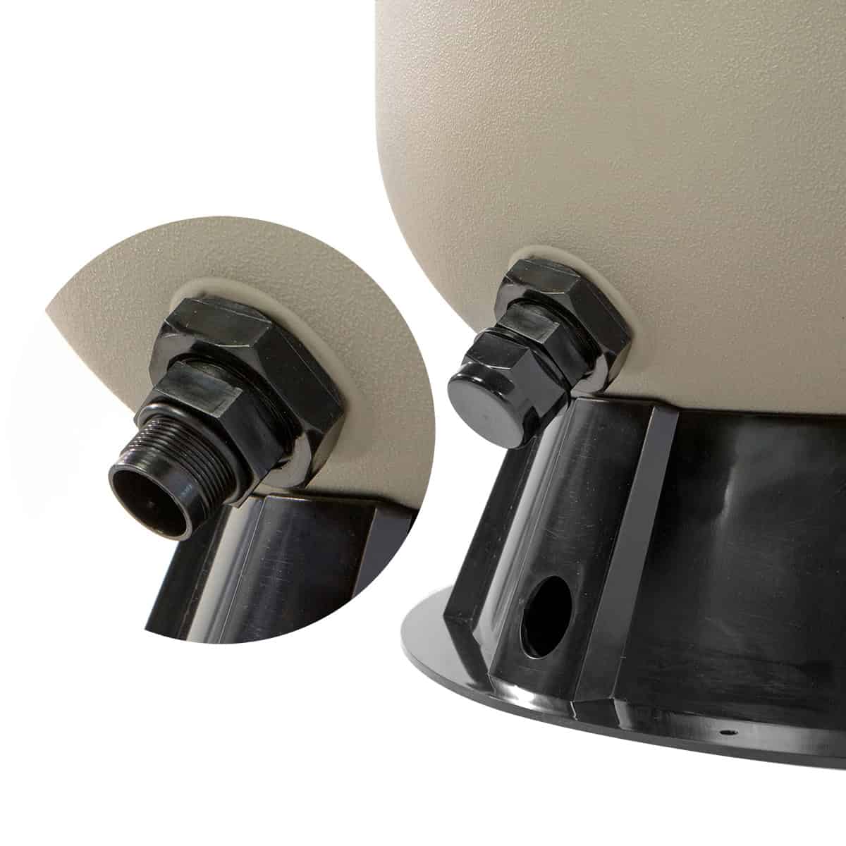 XtremepowerUS 19" Sand Filter for Inground / Above Pool Port Valve Port Swimming Pool up to 24,000 Gallons