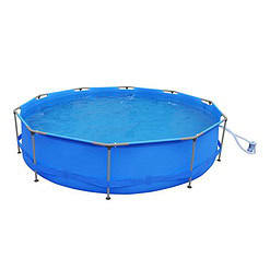 JLeisure Avenli 9ft x 30in 1,158gal Round Frame Easy Assembly Swimming Pool