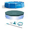 Intex Pool Kit w/ Intex 10 x 2.5-Ft Pool Set w/ Filter Pump w/ 10-Ft Pool Cover