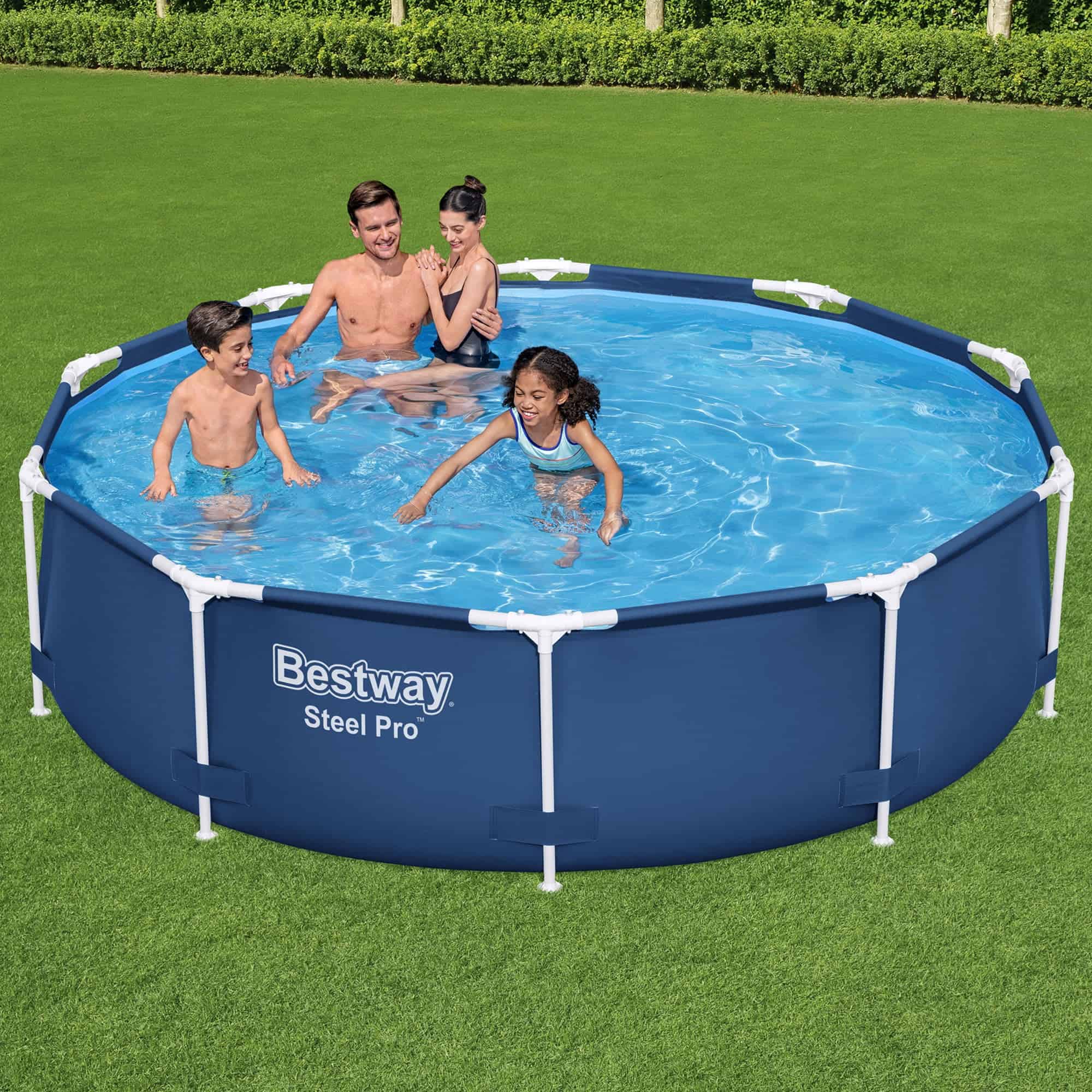 Bestway Steel Pro 10' x 30" Above Ground Swimming Pool Set with Filter Pump