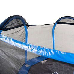 Bounce Pro 7-Foot My First Trampoline Hexagon (Ages 3-10) for Kids, Blue/Green