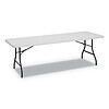 Alera Rectangular Plastic 8 Foot Folding Table, Gray