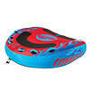 Connelly Cruzer 3 Person Soft Top Inflatable Towable Inner Tube, Blue & Red