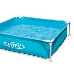 Intex Mini Frame Kiddie 4ft x 4ft x 12in Beginner Frame Swimming Pool (5 Pack)