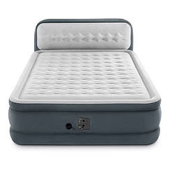 Intex Ultra Plush Dura Beam Deluxe Airbed with Built In Pump & Headboard, Queen