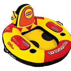 Sportsstuff Trek N Tube Inflatable Water Tube with Cooler, Cup holder, & Pockets